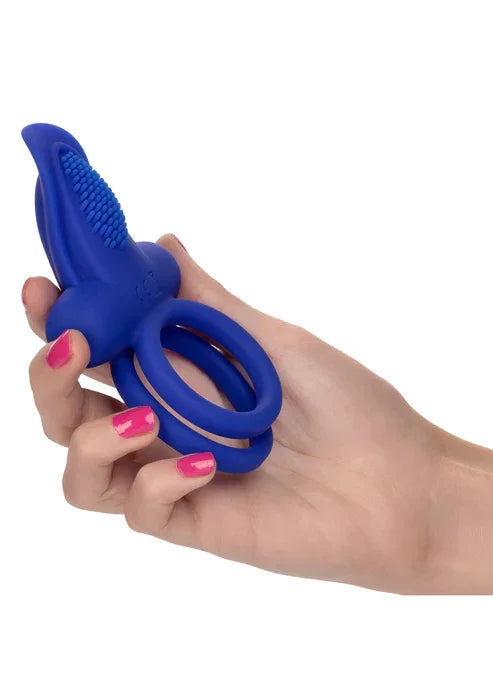 Silicone Rechargeable Dual Pleaser Enhancer by CalExotics