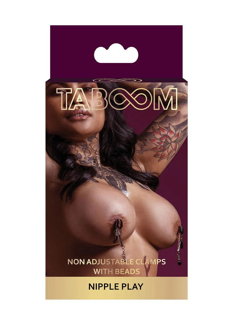 Nipple Play Non Adjustable Clamps Beads by Taboom - Happytoys Sexshop: online sex shop for Feeling Happy & Easy 😊 - Discreet geleverd