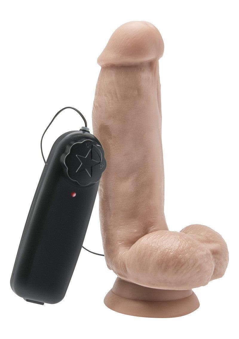 Get Real Dildo 6' with Balls Vibrator by ToyJoy - Happytoys Sexshop: online sex shop for Feeling Happy & Easy 😊 - Discreet geleverd