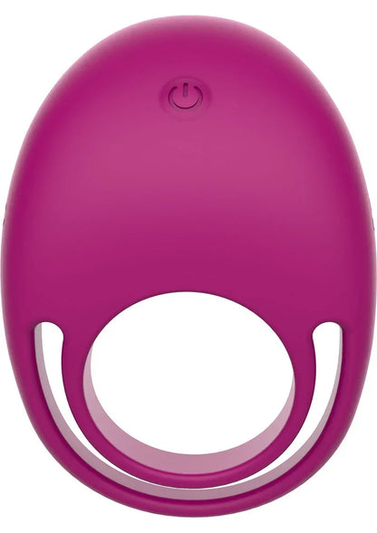 Magenta C-ring afstandsbediening met ronde draagopening en aan/uit-knop