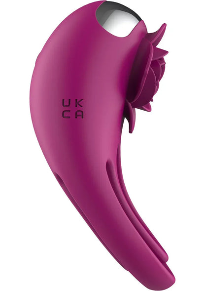 Magenta C-ring afstandsbediening met rozenkop en ronde draagvorm