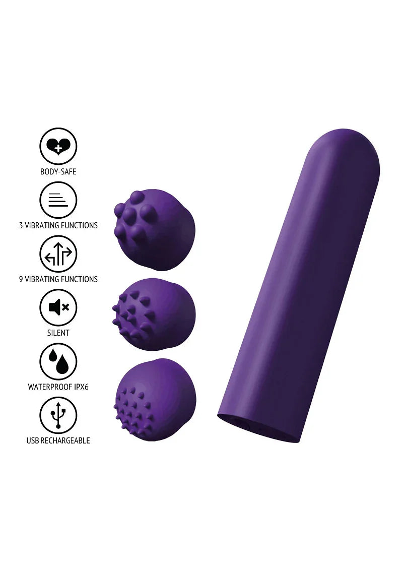 Designer Edition Pocket Vibrator Purple by Toyjoy - Happytoys Sexshop: online sex shop for Feeling Happy & Easy 😊 - Discreet geleverd