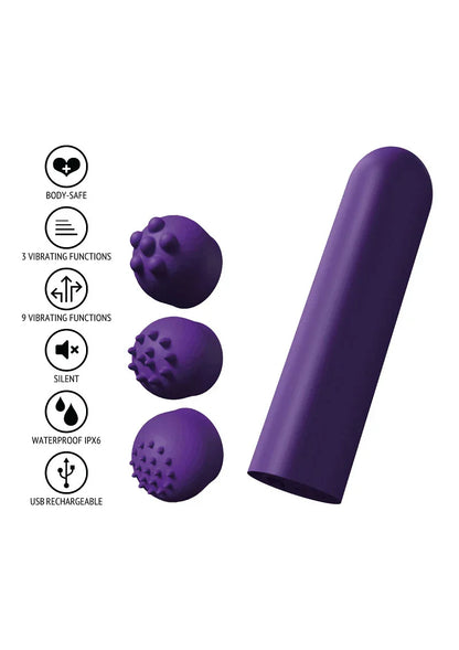 Designer Edition Pocket Vibrator Purple by Toyjoy - Happytoys Sexshop: online sex shop for Feeling Happy & Easy 😊 - Discreet geleverd
