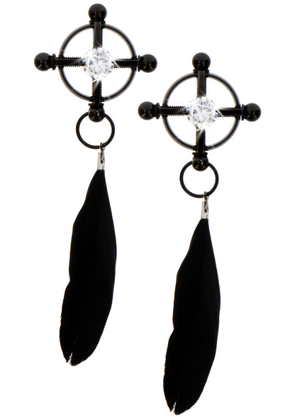 Velvet_Feather_Clamps_by_Taboom_Nipple_Play | bestel discreet online bij Happytoys, de erotische webshop geleid door een vrouw.