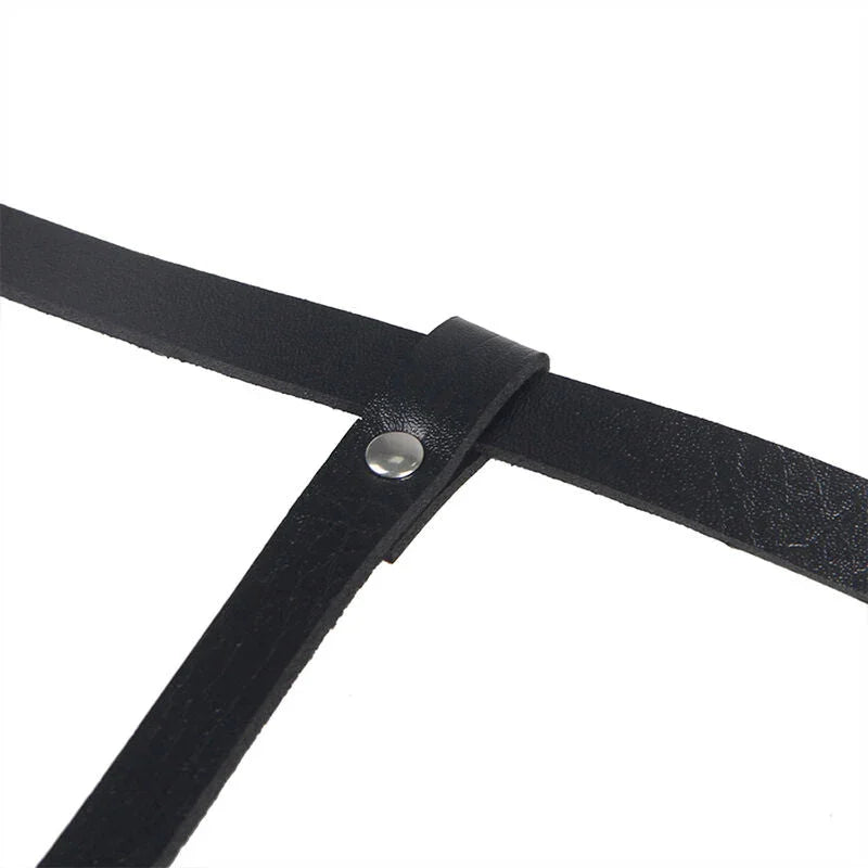 SUBBLIME - LEATHER BODY HARNESS BLACK ONE SIZE - Happytoys Sexshop: online sex shop for Feeling Happy & Easy 😊 - Discreet geleverd