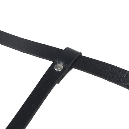 SUBBLIME - LEATHER BODY HARNESS BLACK ONE SIZE - Happytoys Sexshop: online sex shop for Feeling Happy & Easy 😊 - Discreet geleverd